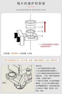 网红激光保护镜片石英镀膜窗口片光纤切割焊接机大功率保护镜