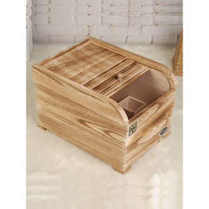 新品适用于实木储米箱防虫防潮装米桶盒子510kg米缸面箱家用小号2