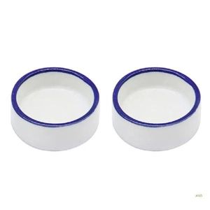 41XB Terrarium Bowls Food Bowl Worm Dish Mini Ceramics Food