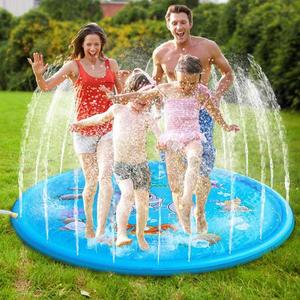 水上乐园夏季儿童玩水池戏水垫草地户外玩耍喷水垫沙滩晒水玩具