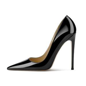 ZK high heels shoes 12cm超高跟细跟女鞋尖头浅口时装女鞋欧码