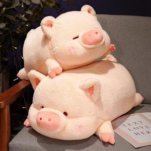 猪猪玩偶抱枕女生睡觉柔软抱抱可爱趴趴布娃娃男生小公仔毛绒玩具