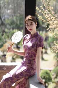 荼蘼 夏季新款旗袍裙单层复古老上海民国风2024年显瘦修身日常