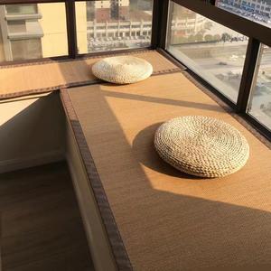 飘窗竹垫定制竹编毯子凉席席垫榻榻米地毯满铺地垫大面积阳台茶桌