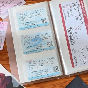 火车高铁车票飞机旅行票据收藏定制作火车票收藏纪念收納冊收集