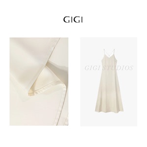 【GIGI】莲藕~显瘦气质女装连衣裙时尚性感设计师白色百搭