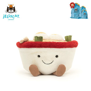 英国正品Jellycat趣味拉面儿童玩具可爱毛绒玩具娃娃公仔小玩偶