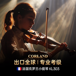 Croland法国克罗兰KL303手工实木小提琴初学者儿童考级乐团演出