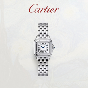 Cartier卡地亚Panthère猎豹系列女士石英腕表黄金精钢手表