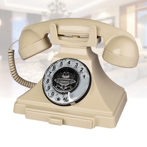 欧式仿古电话机老式复古按键座机美式家用古董电话机械铃声