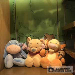 上海迪士尼国内代购 维尼熊跳跳虎伊尔驴背小猪公仔玩偶玩具娃娃