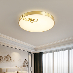 全铜轻奢现代简约卧室吸顶灯小户型客厅餐厅创意个性时尚灯具2022