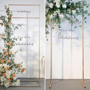 新款婚庆道具指示牌架子背景架婚礼花门迎宾区铁艺方形拱门装饰架