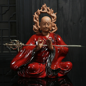 地藏王佛像 曾国清大愿地藏王菩萨 陶瓷佛像中式客厅镇宅家居摆件
