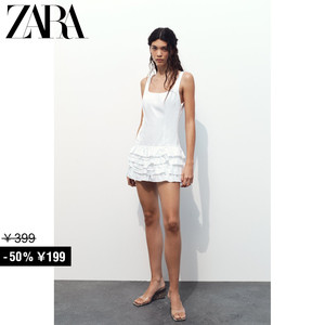 ZARA 特价精选 女装 叠层装饰下摆连体裤式连衣裙 2954211 250