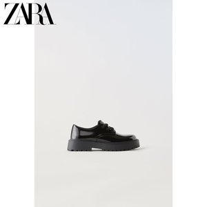 ZARA 新款 儿童鞋女童 漆皮德比鞋 2562230 80