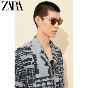 ZARA新品 女装srpls限量系列六边形金属镜框太阳眼镜 3147950 808