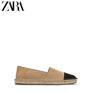 ZARA 新款 女鞋 平底麻底鞋 1257030…