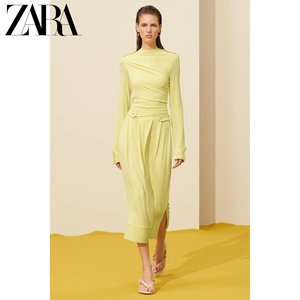 ZARA24夏季新品 女装 srpls限量系列 长袖连衣裙 3181219 300