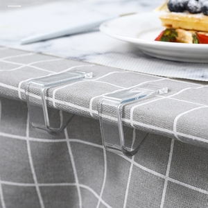 透明台布固定夹桌布防滑落卡扣桌板桌布夹子塑料桌裙固定夹