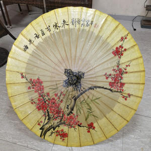 春早正宗油纸伞防雨精品满穿手绘梅花古风工艺伞古代雨伞收藏送礼