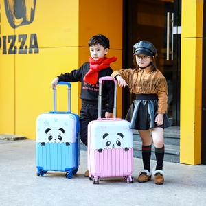 大途儿童拉杆箱男登机箱18万向轮可爱旅行箱卡通行李箱女书包20寸