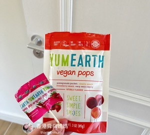 舜妈 美国Yummy Earth亚美滋亚米VC有机水果味棒棒糖果 14支