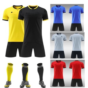 新款专业足球比赛裁判服套装中超短袖运动裁判服组队定制足球服