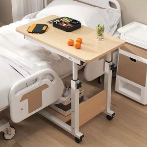 医用床边桌病床护理桌可升降折叠孕妇床上桌老人吃饭桌移动床边桌