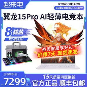 机械革命翼龙15Pro/蛟龙16Pro/16K/17K笔记本电脑官方旗舰RTX4060