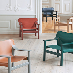 HEY|休闲椅北欧简约现代设计椅子帆布椅皮椅安乐椅BERNARD