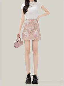 新中式包臀半身裙利于刺绣时尚洋气性感特色女装 D#28