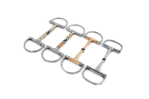马具马术用品D型两节衔铁水勒缰绳配件不锈钢材质精抛光质量保障
