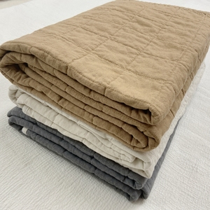 亚麻被空调被床盖毯吸汗透气干爽绗缝防螨抑菌凉爽可机洗沙发垫