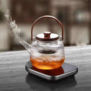 家用耐高温茶水分离泡茶壶围炉煮茶玻璃电陶炉烧水壶小型煮茶炉子