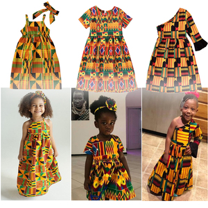 非洲波西米亚风格系列裙子宝贝儿童欧美女童连衣长裙子童装