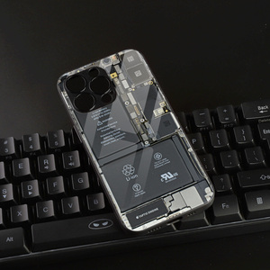 适用苹果13拆机手机壳iphone13promax伪装电路板玻璃壳12pro恶搞创意保护套11pro全包镜头网红xsmax个性8p硬