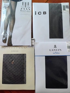 现货 日本专柜 ICB/Lanvin/厚木 连裤袜丝袜 珍珠夹银丝 网袜