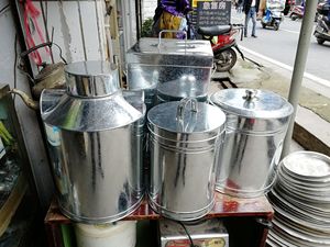 手工打造白铁皮茶叶筒 收纳桶 垃圾桶 米桶 圆桶 定制茶叶筒