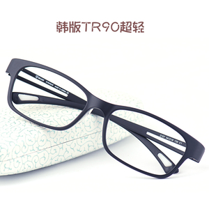韩版TR90男款眼镜架宽脸大号眼镜框平光近视全框超轻超弹性带鼻托