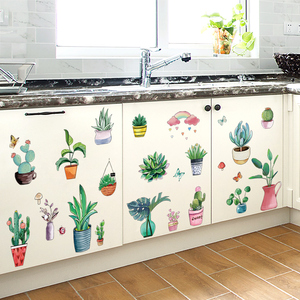 厨房橱柜贴纸柜子自粘防水柜门翻新瓷砖装饰贴画家用贴饰墙贴墙壁