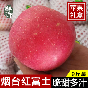 鲜御 烟台 新鲜 红富士 苹果 礼盒装 新鲜 水果 当季 水果 整箱