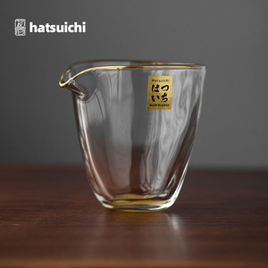 同合日本进口金韵金边水晶玻璃公道杯高档日式茶具分茶器公杯耐热