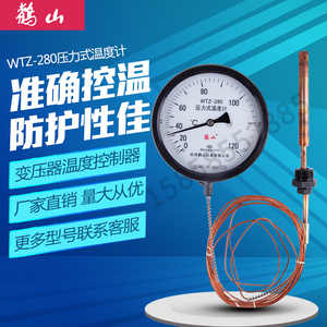 杭州鹳山 WTZ-280 WTQ-288 压力式带探头数显温度计控制器工业