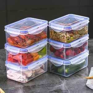 韩国泡菜盒子密封盒家用泡鸡爪辣白菜盒子胶盒透明食品盒长方形
