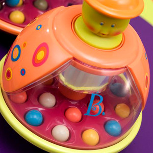 美国B.toys巴布扭扭婴幼儿按压蹦跳球转转小蜜蜂益智早教感统玩具