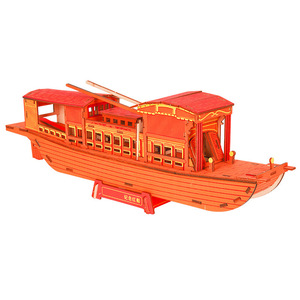 大型船只飞机军舰模型儿童手工木质成人拼图积木船制作玩具礼物