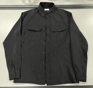 SHELTER lemaire风格 19aw 炭黑干丝口袋衬衫 含76%真丝 干爽飘逸
