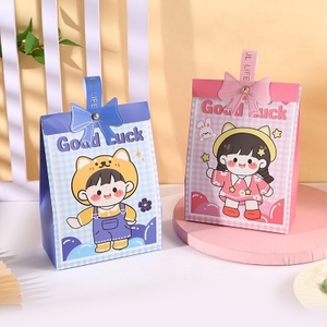 2024新款可爱宝宝诞生礼喜糖盒满月手提糖果盒儿童生日卡通礼物盒