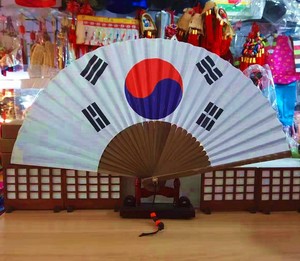 韩式营业开业装修装饰品折叠扇子韩国民俗风情工艺品创意礼品礼物